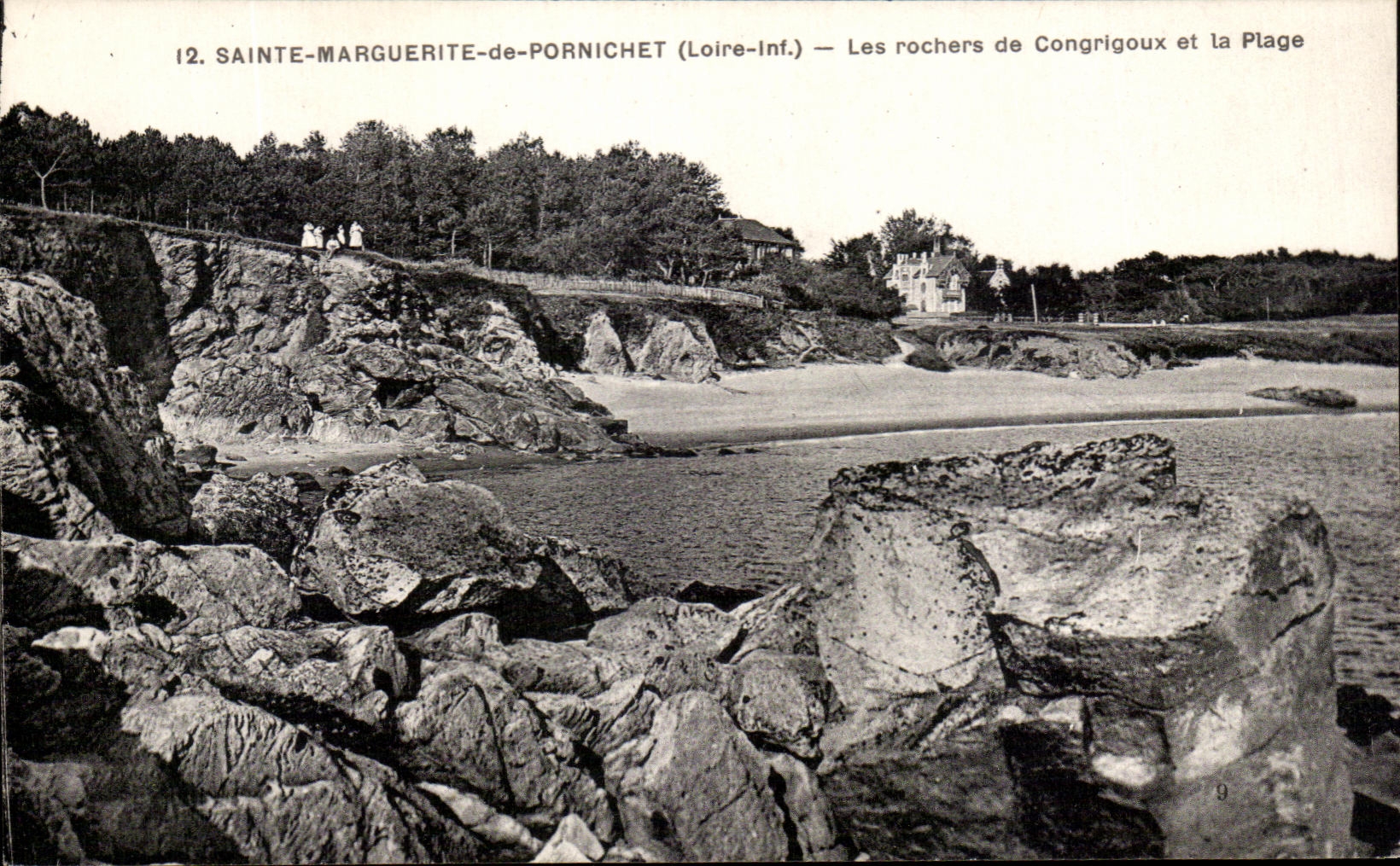CPA Saint Marguerite De Pornichet Les Rochers De Congrigoux Et La Plage