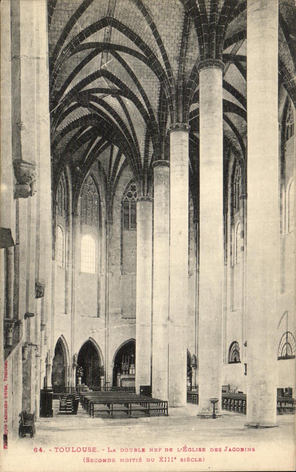 CPA Toulouse La Double De L'Eglise Des Jacobins