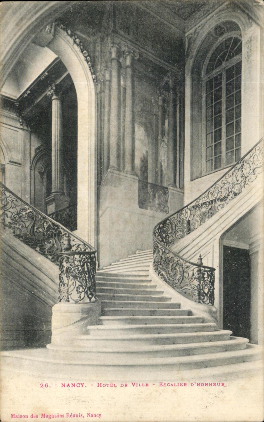 CPA Nancy Hotel De Ville Escalier D'Honneur