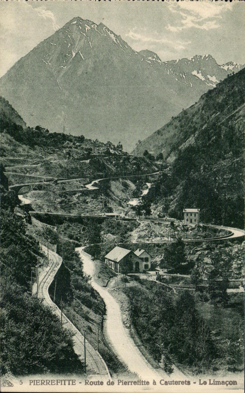 CPA Pierrefitte Route de Pierretitte a Cauterets Le Limacon