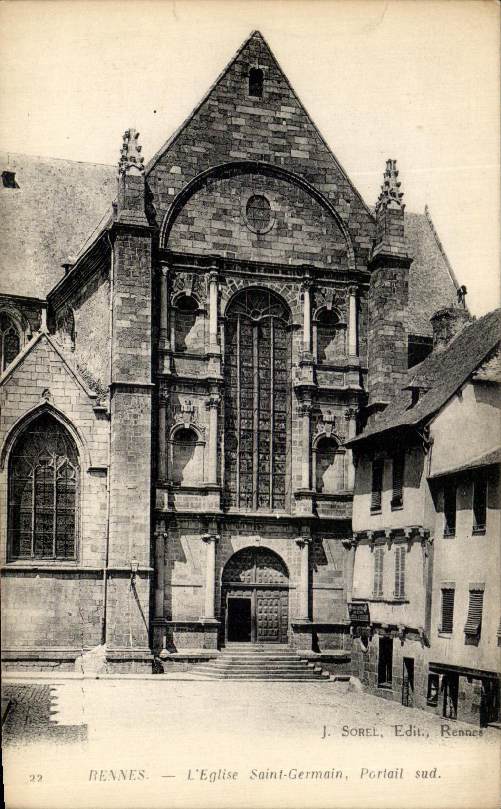 CPA Rennes L'Eglise Saint Germain Porlail sud