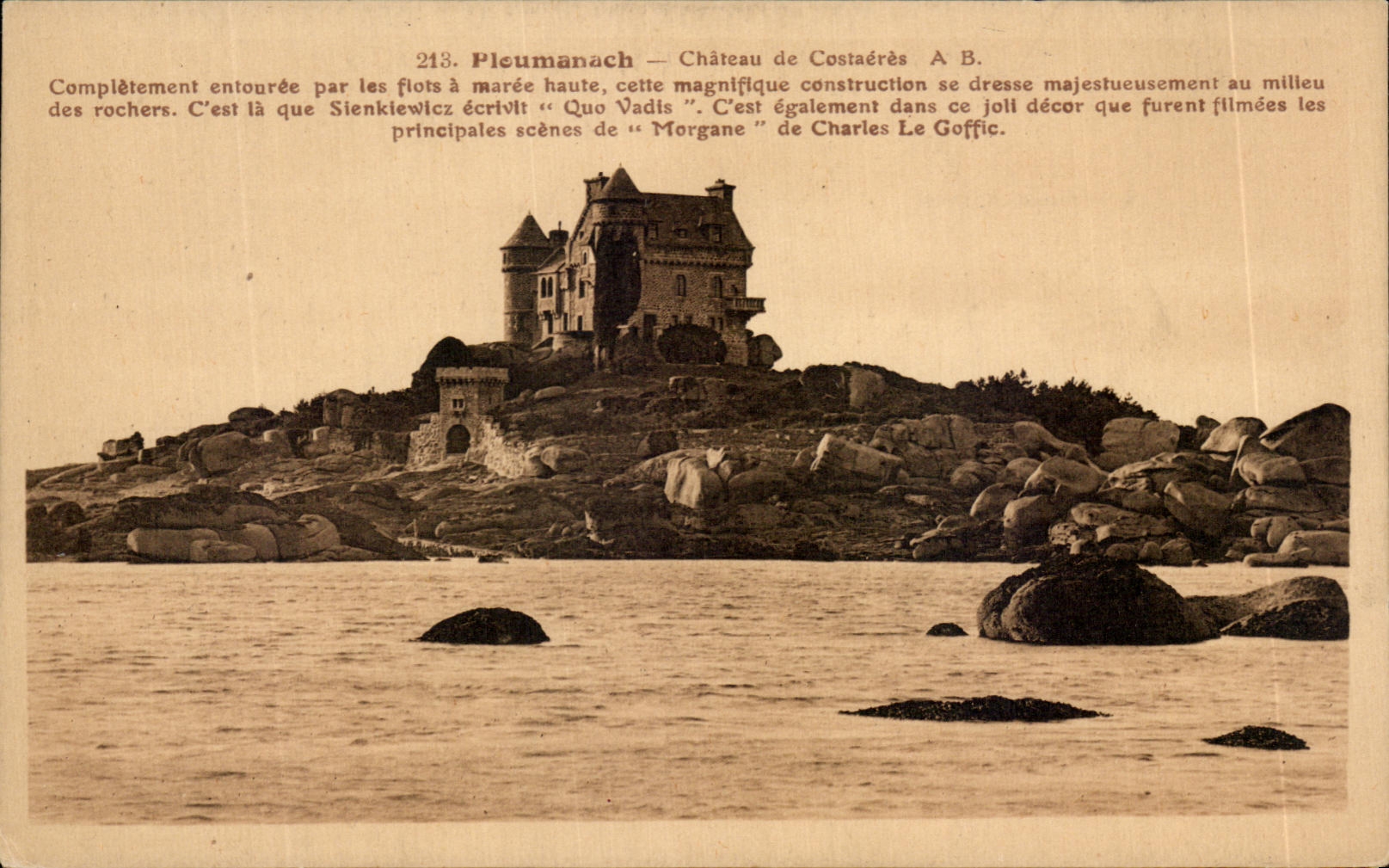 CPA Pleumanach Chateau de Costaeres 