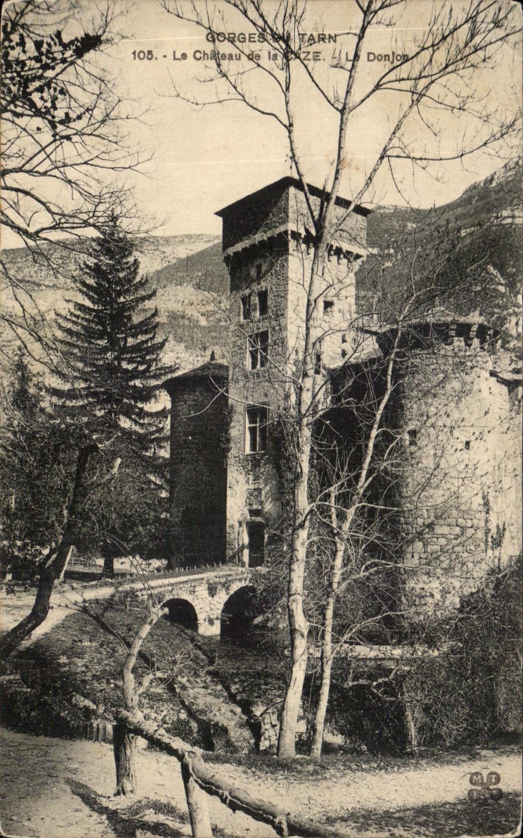 CPA Gorges Du Tarn Le Chateau la Caze Le Donjon