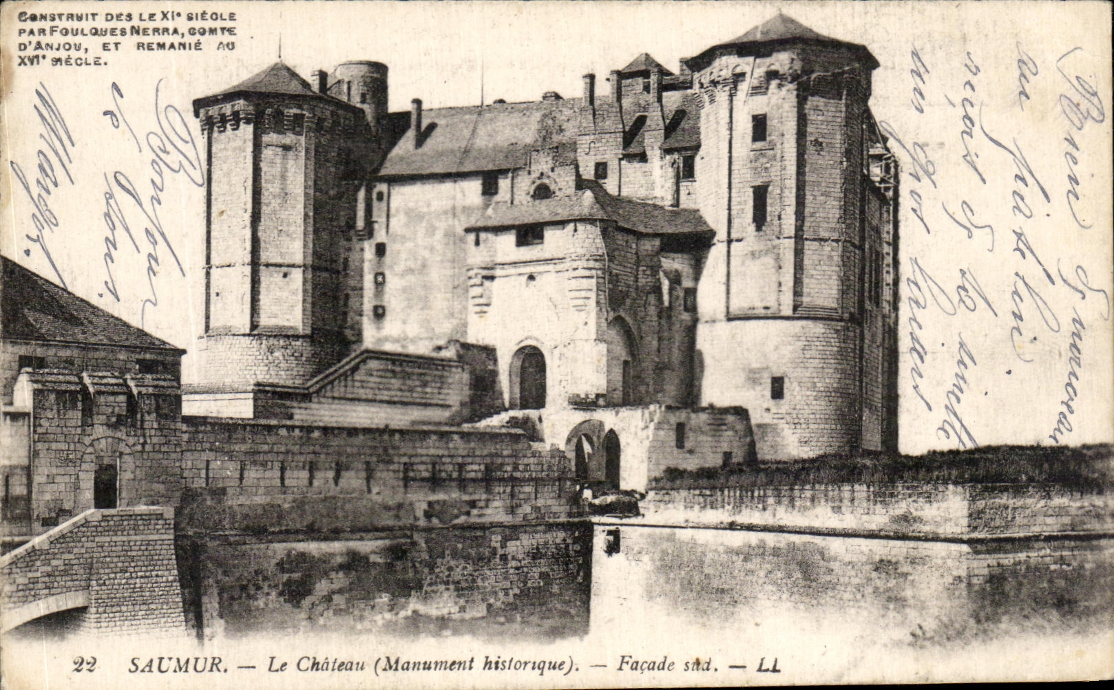 CPA Saumur Le Chateau Facade Sad