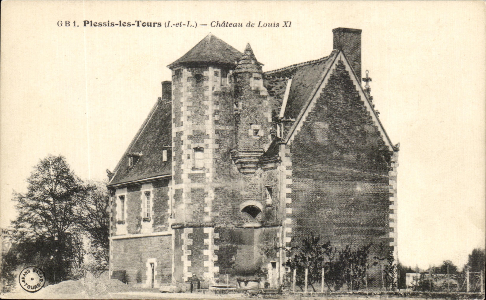 CPA Plessis Les Tours Chateau De Louis XI