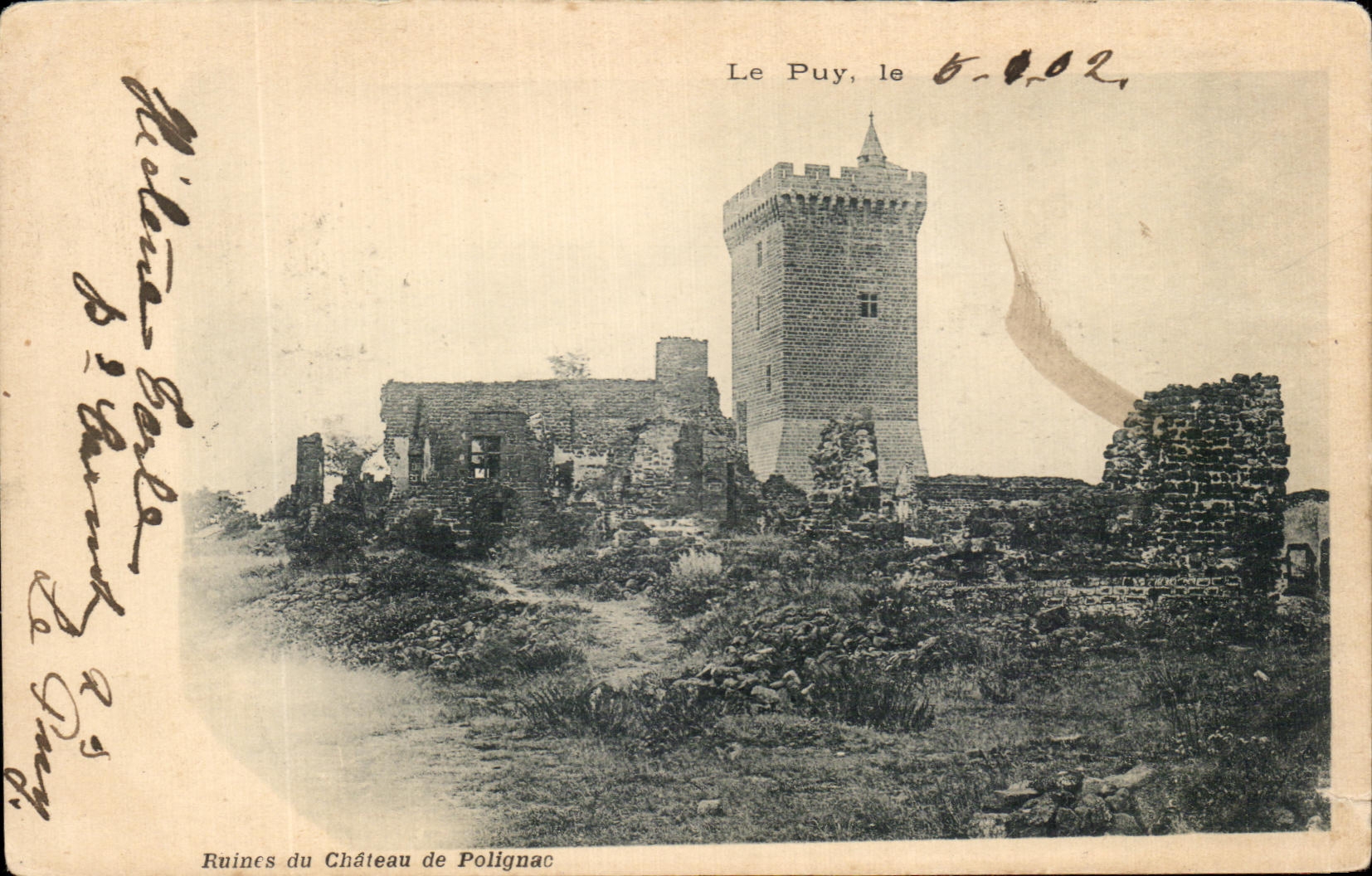 CPA Ruines Du Chateau De Polignac Le Puy