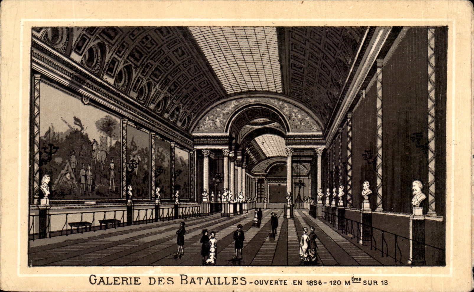 CPA Galerie Des Batailles ouverte En 1836 Versailles