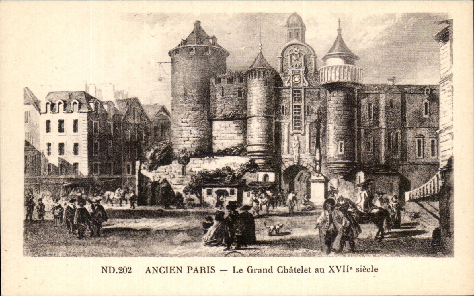 CPA Ancien Paris Le Grand Chatelet au 17eme 