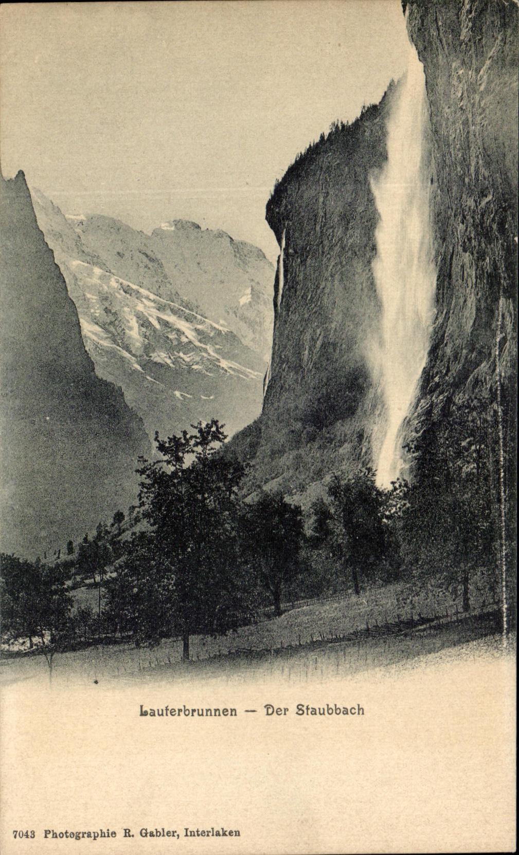 CPA Lauferbrunnen Der Staubbach