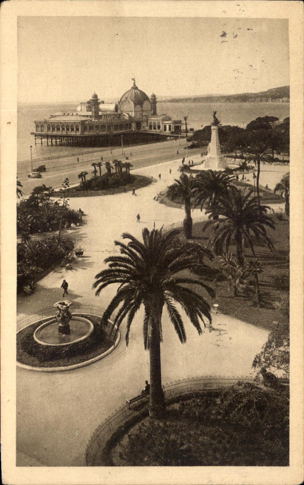 CPA Cote d'Azur Artistique Nice Les Jardins Albert 1er La Jetee Promenade