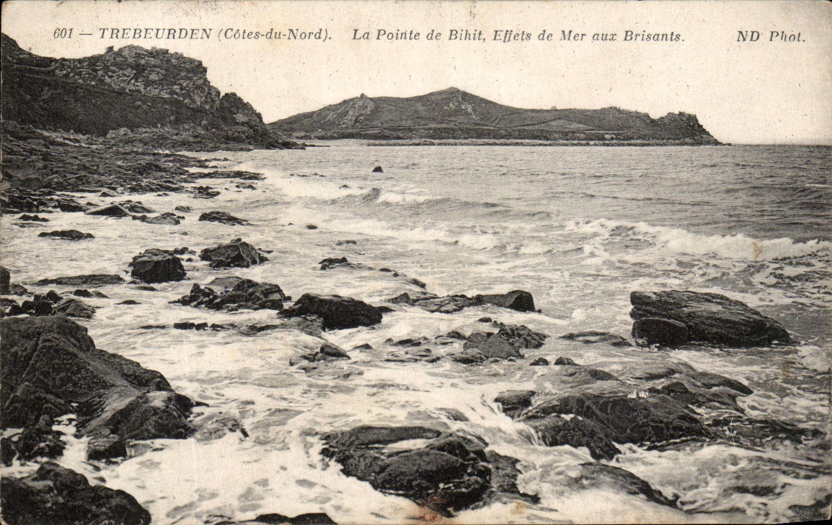 CPA Trebeurden La Pointe De Bihit Eiffects De Mer Aux Brisants