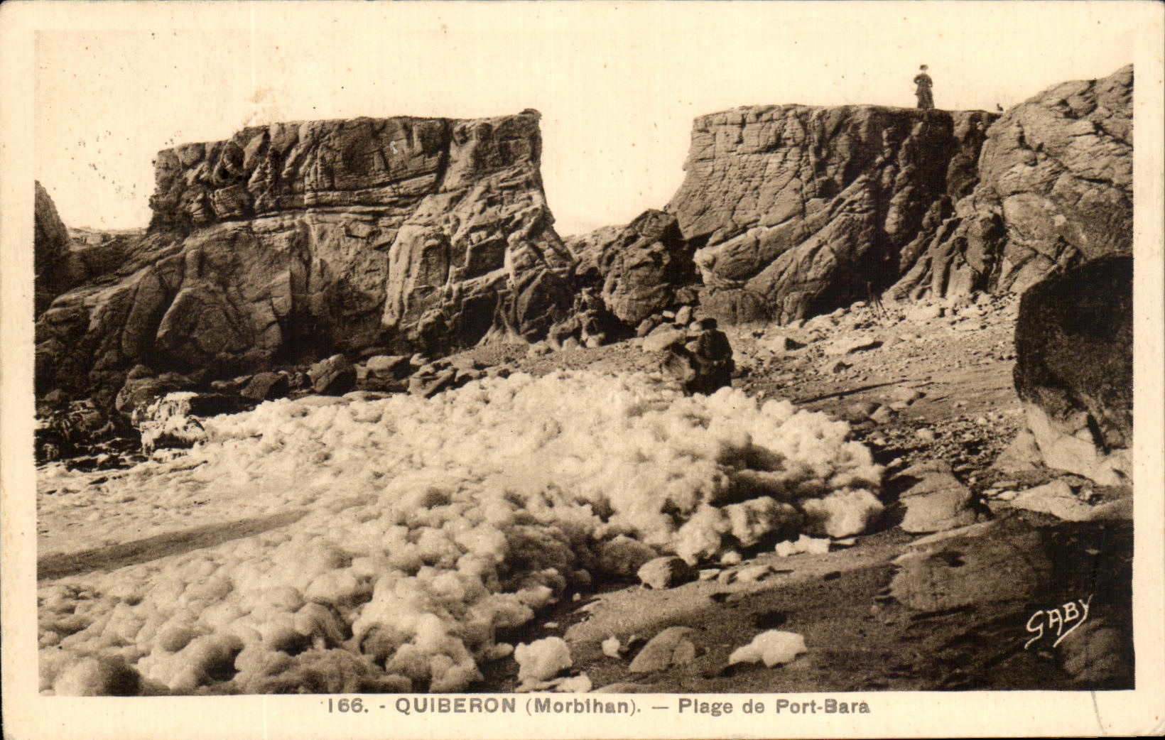 CPA Quiberon Plage de Port Bara