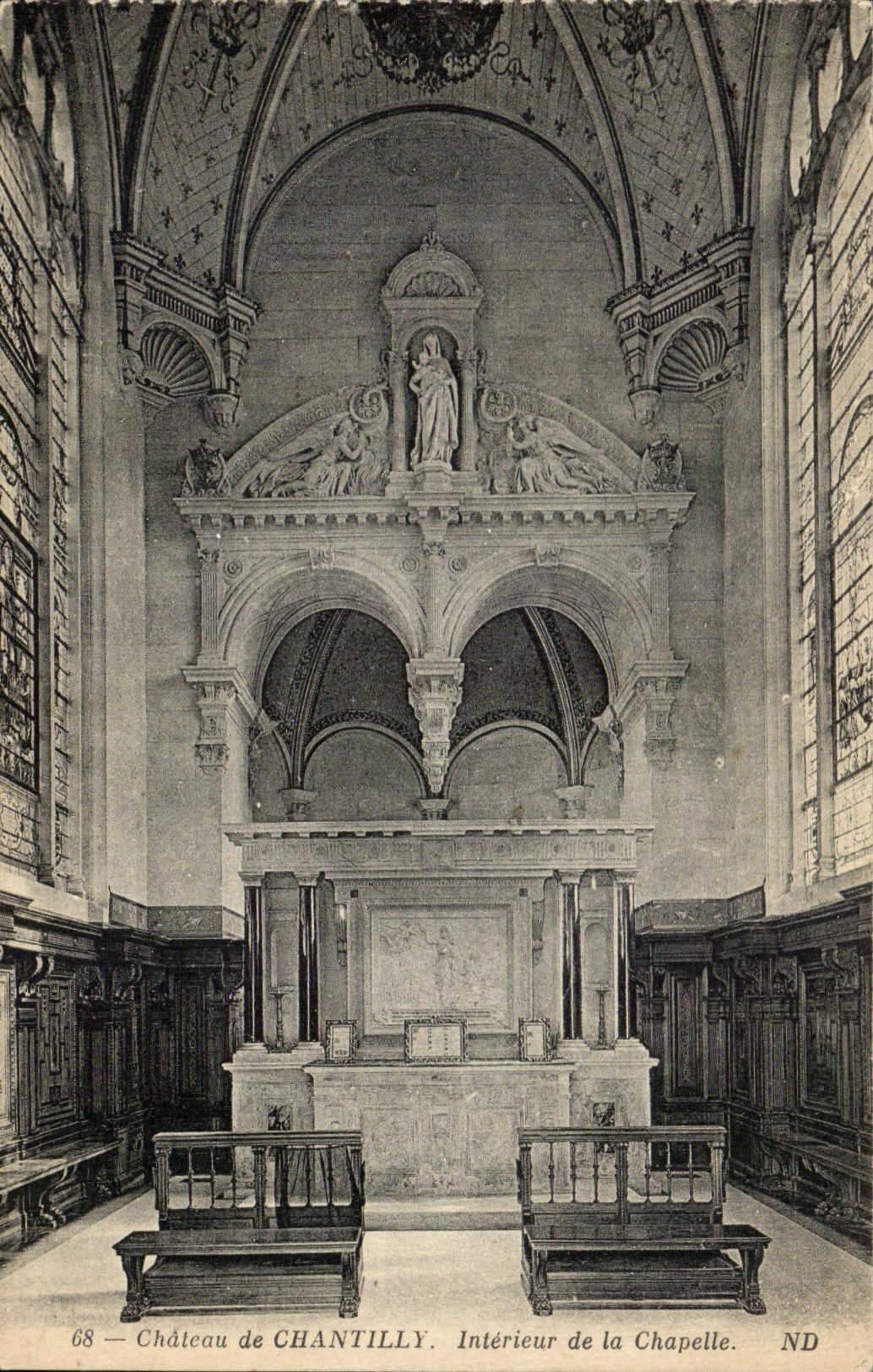 CPA Chateau de Chantilly Interieur de la Chapelle