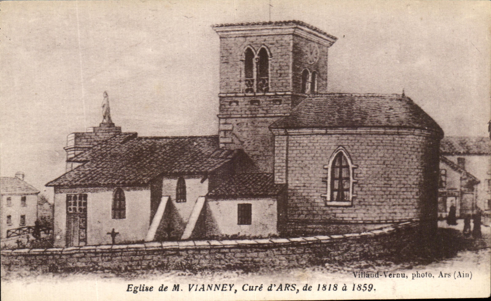 CPA Eglise Vianney Cure d'Ars de 1818 a 1859