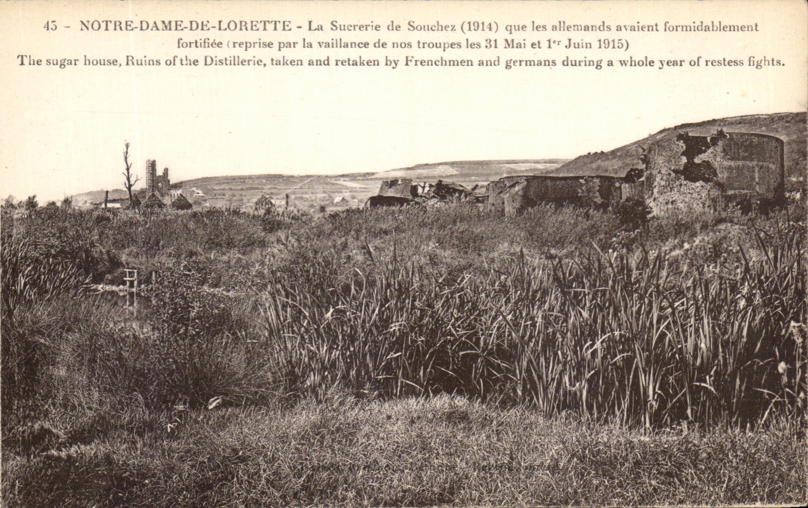 CPA Notre Dame De Lorette La Suererie De Souchex Militaria