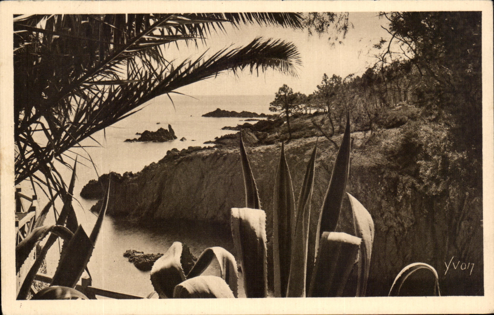 CPA Cote D'Azur Le Trayas Les Roches