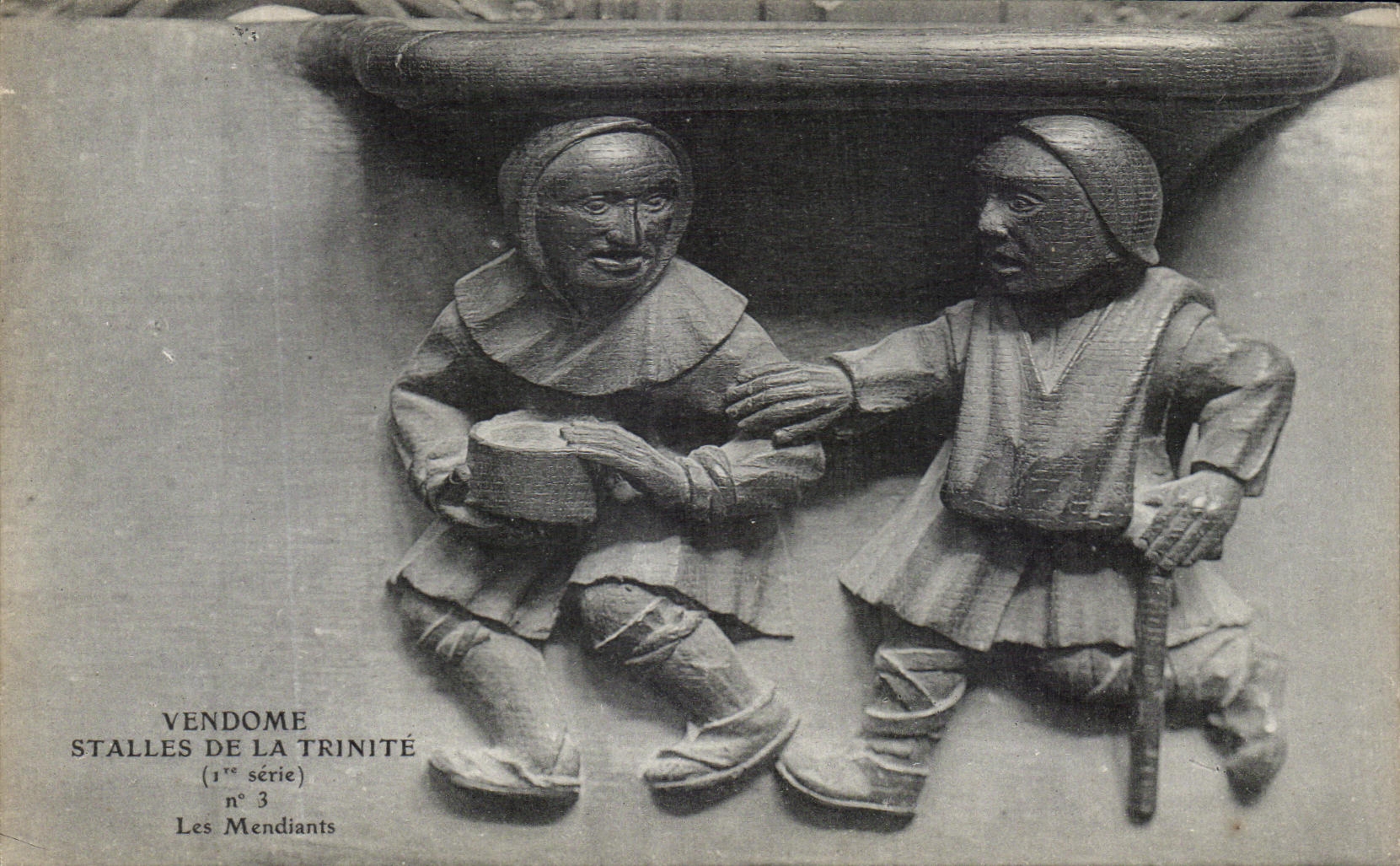 CPA Vendome Stalles De La Trinite Les mendiants