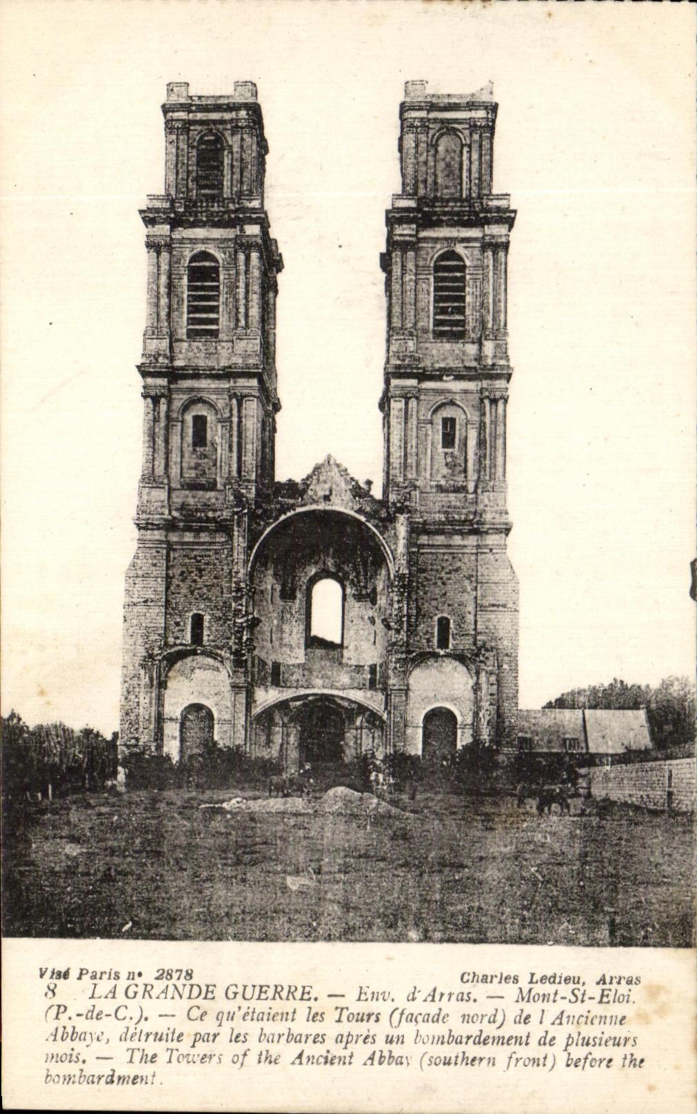 CPA La Grande Guerre Env d'Arras Mont St Eloi Militaria