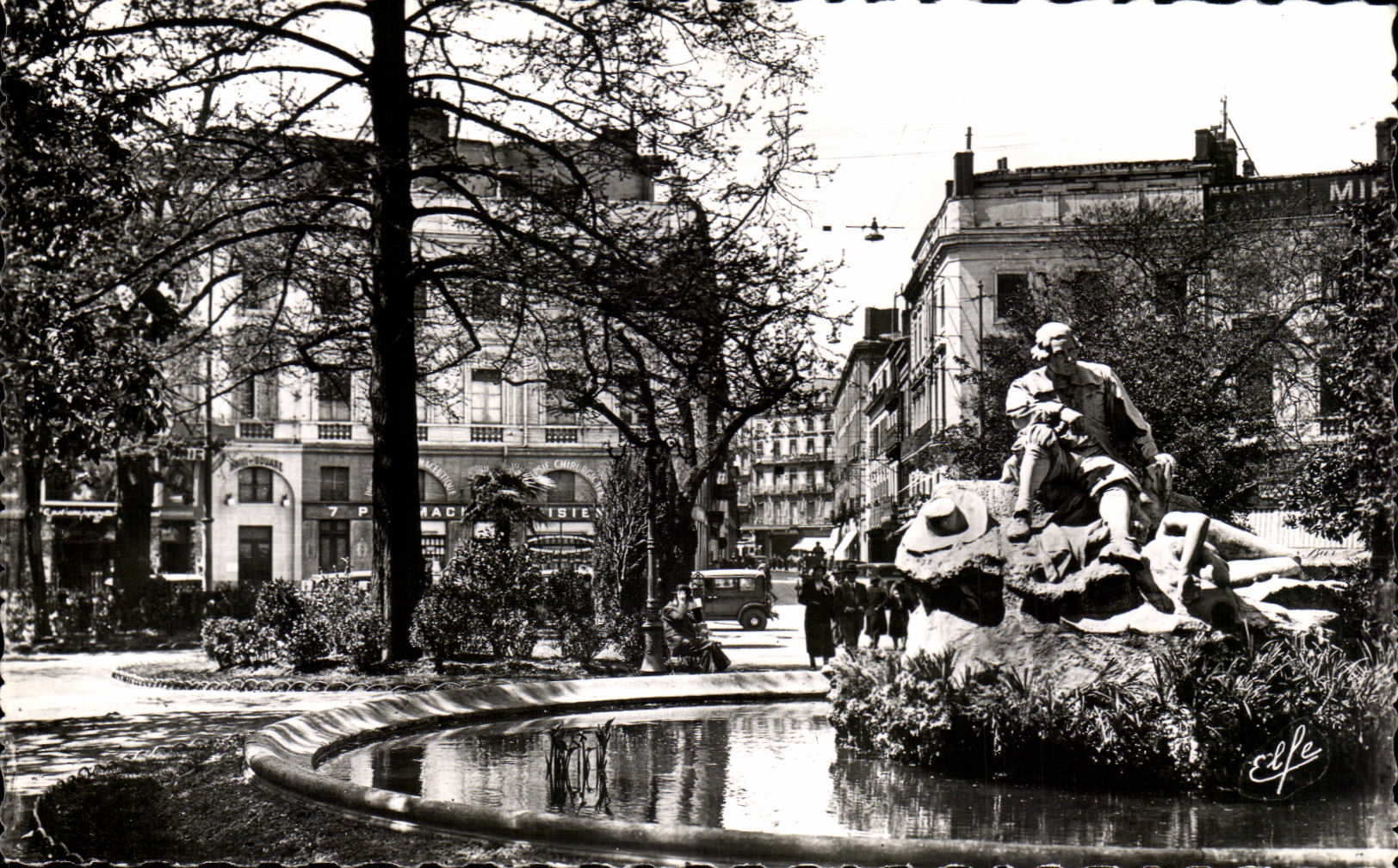 CPA Toulouse Le Ville Rose Square Roosevelt Statue Goudouli