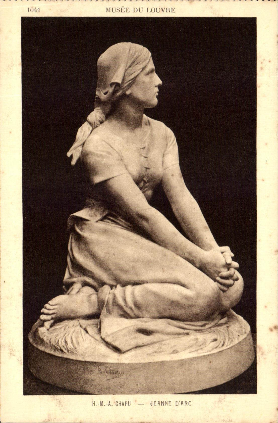CPA Musee De Louvre Chapu Jeanne D'Arc Paris 