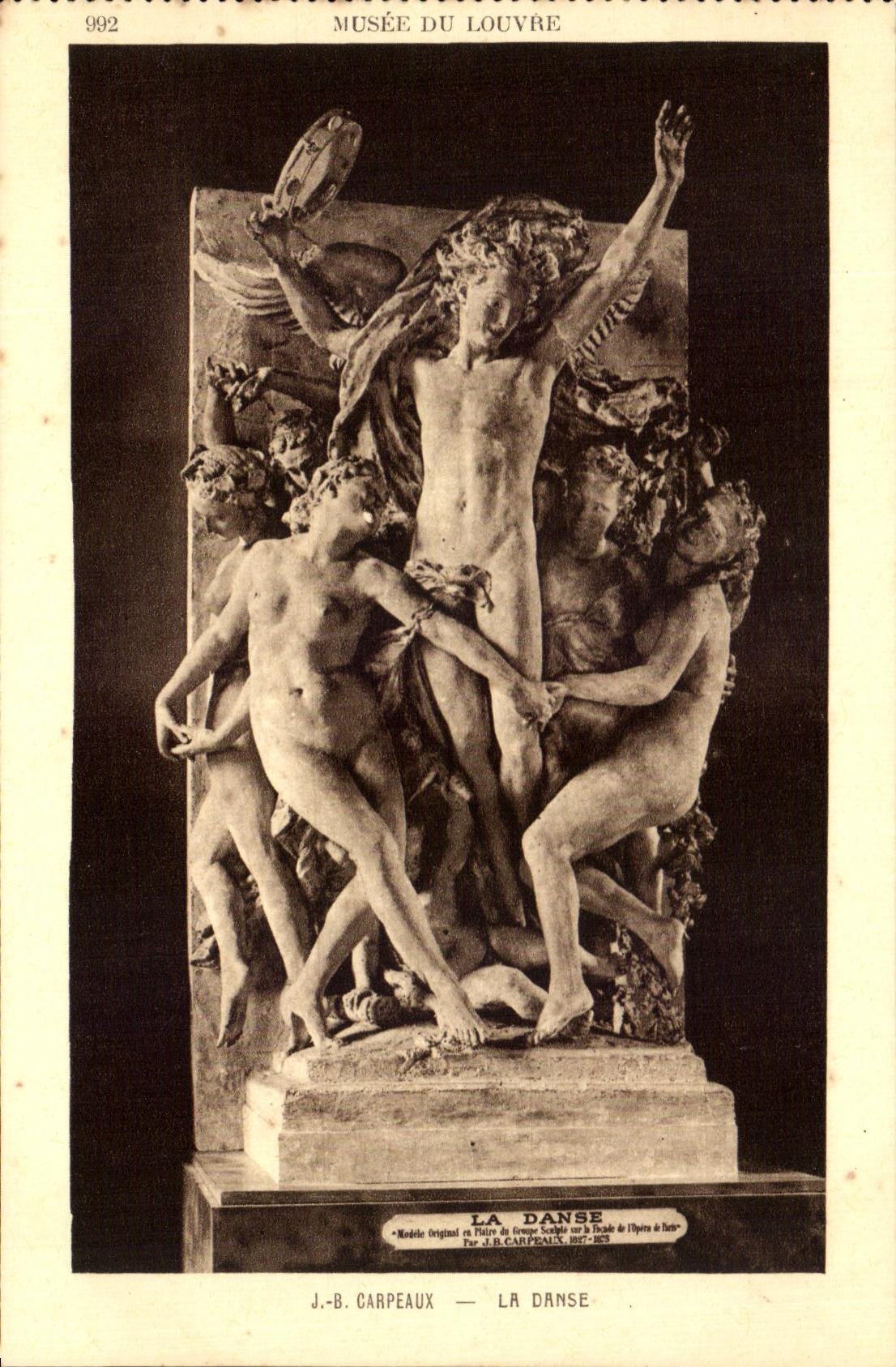 CPA Musee De Louvre Carpeaux La Danse Paris 