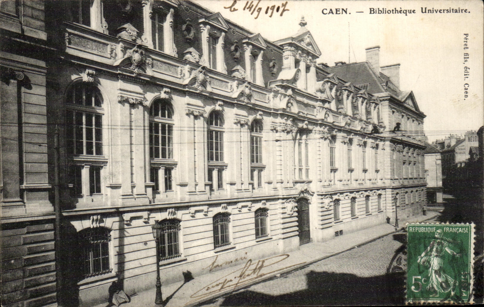 CPA Caen Bibliotheque Universitaire