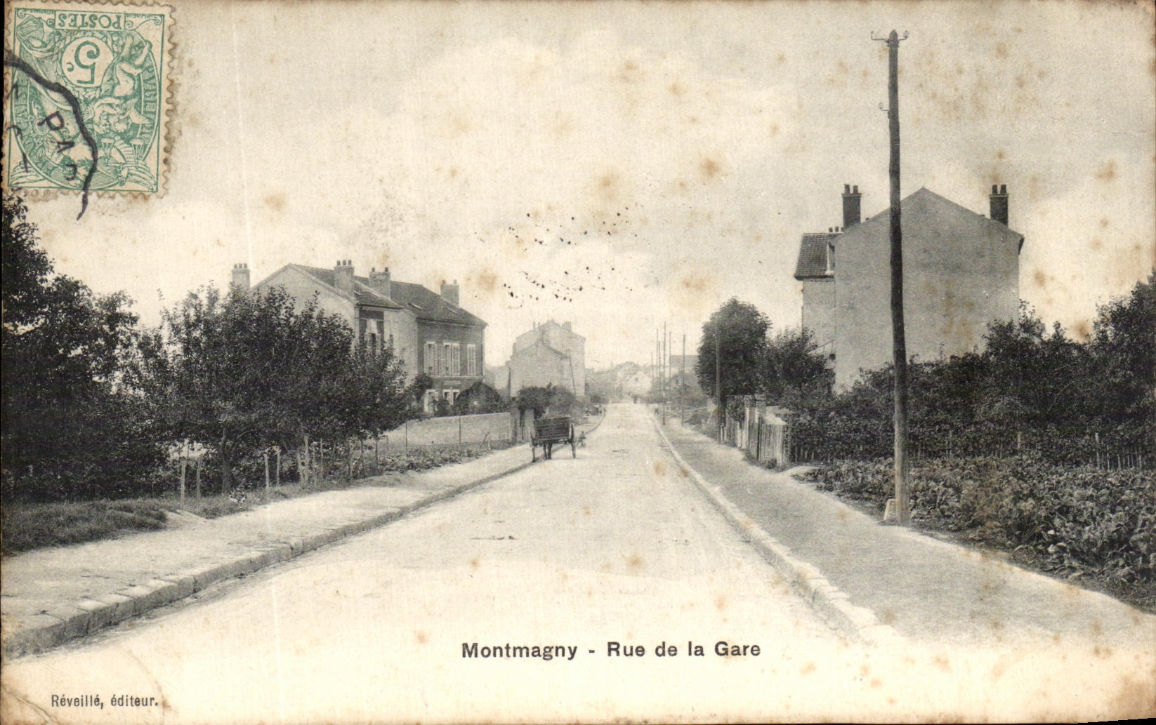 CPA Montmagny Rue de la Gare