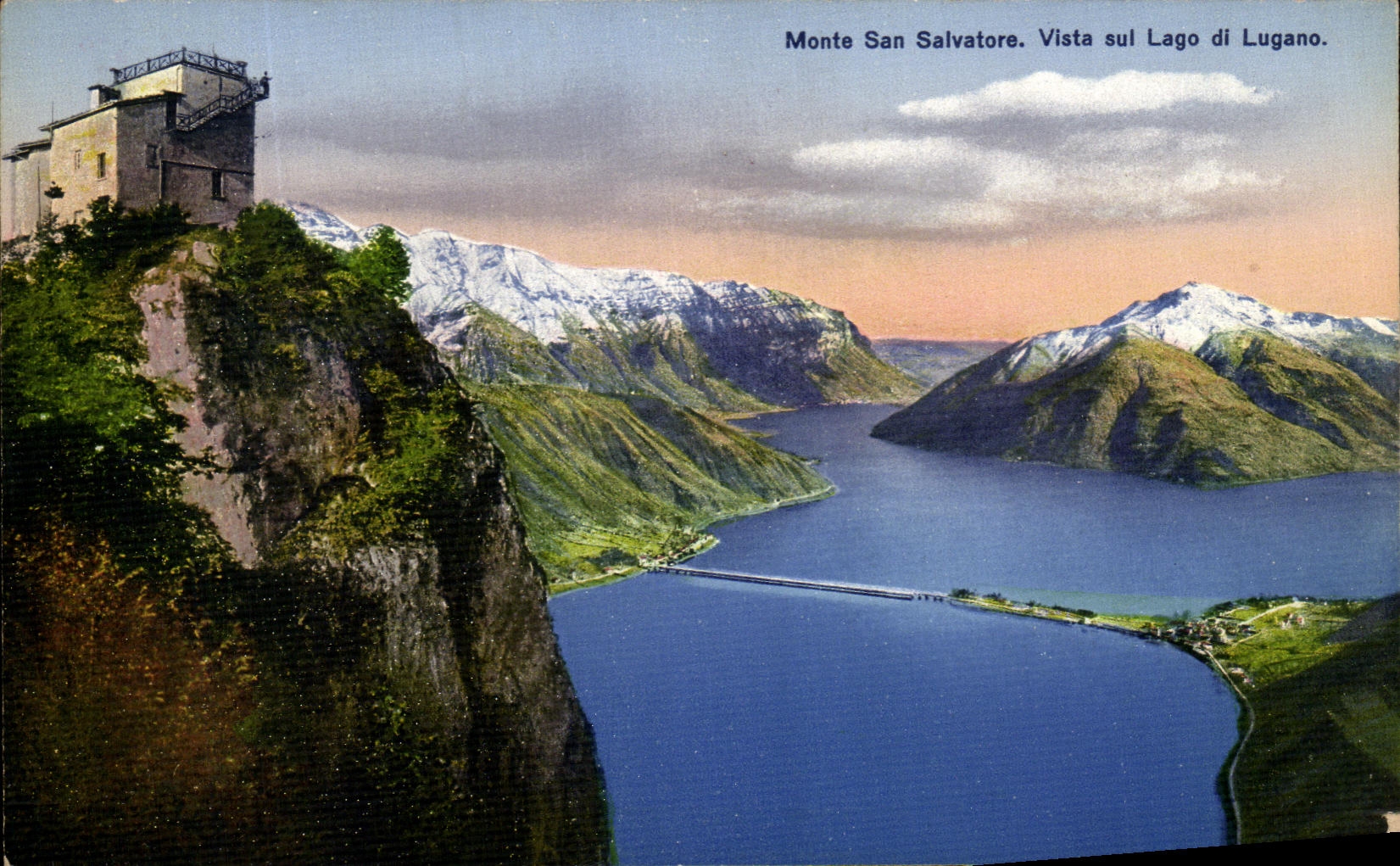 CPA Monte San Salvatore Vista Sul Lago Di Lugano
