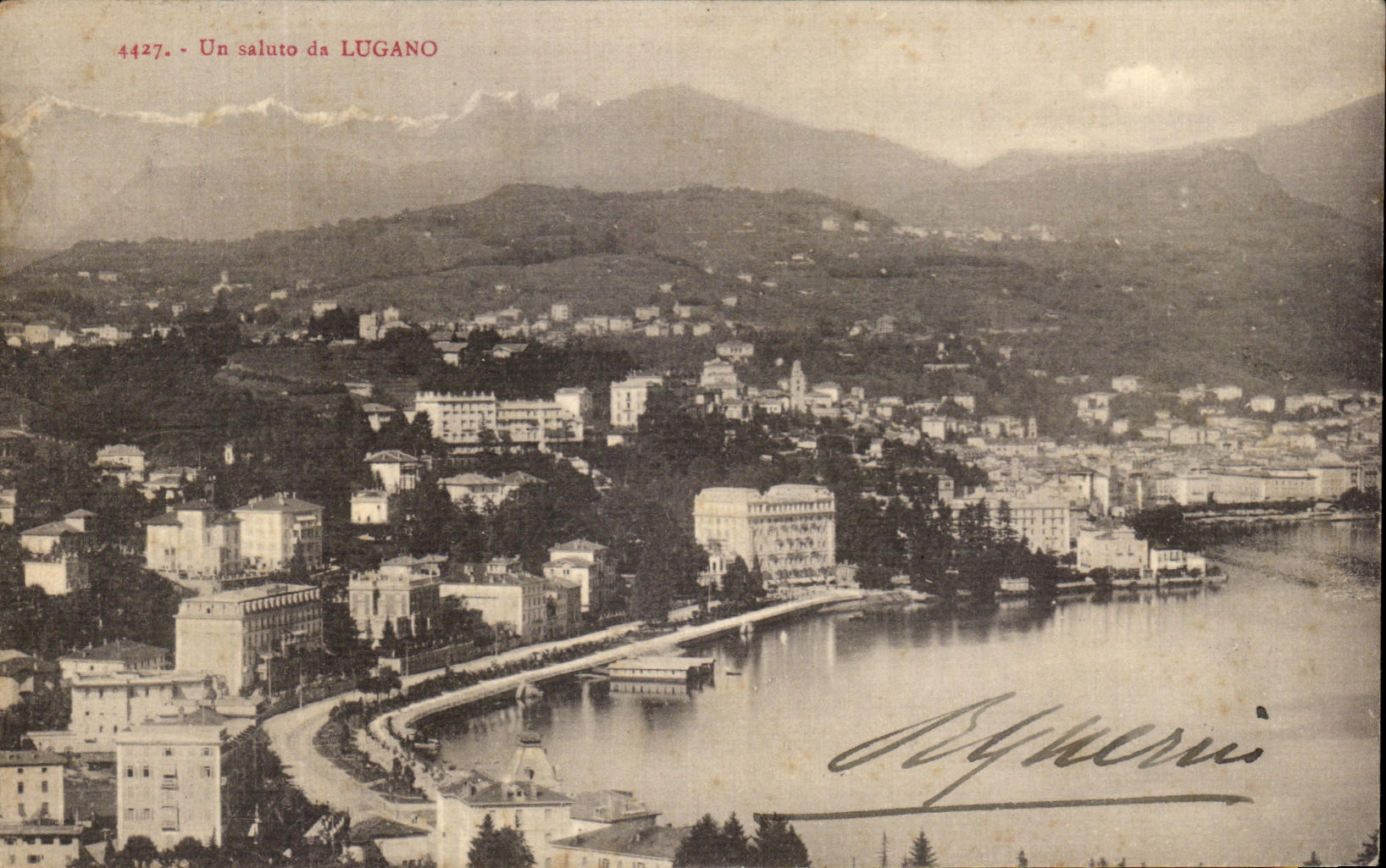 CPA Un Saluto Da Lugano