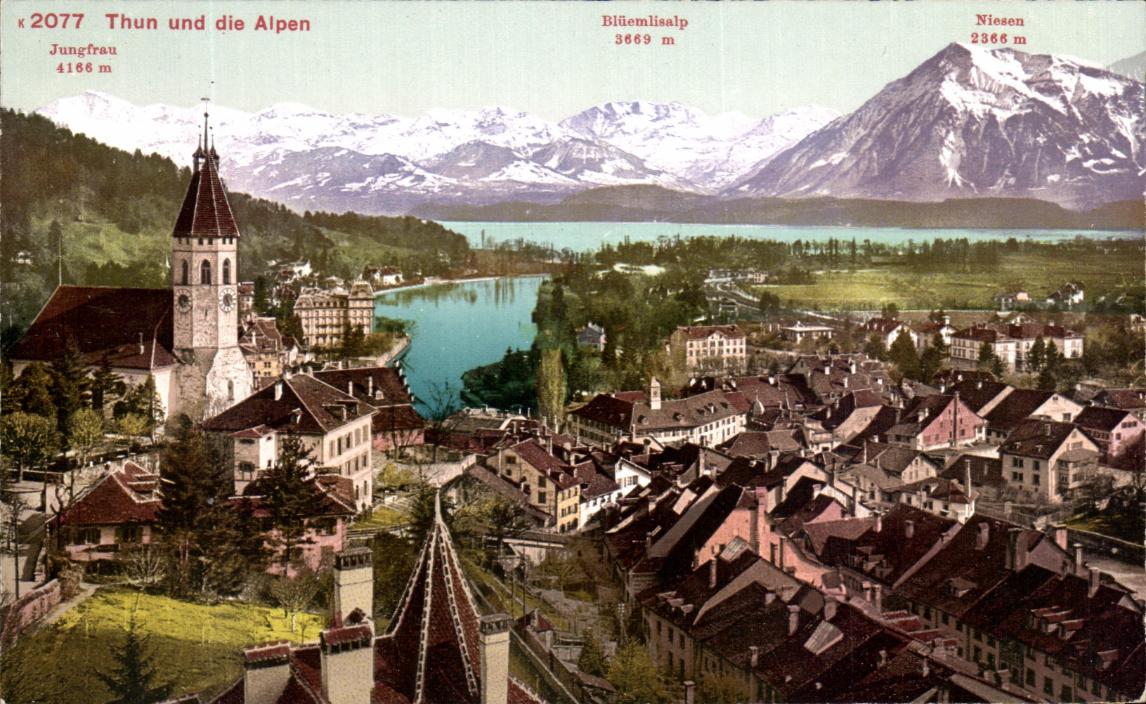 CPA Thun Und die Alpen 