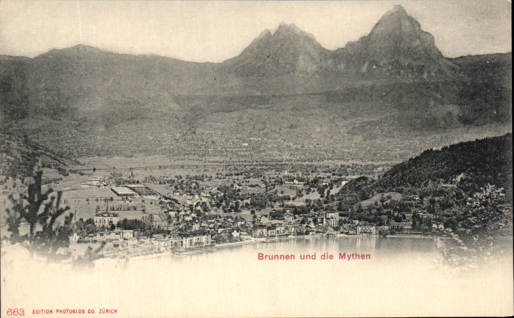 CPA Brunnen aud die Mythen