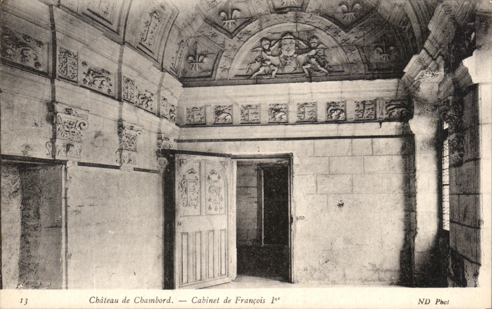 CPA Chateau de Chambord Cabinet de Francois 1er
