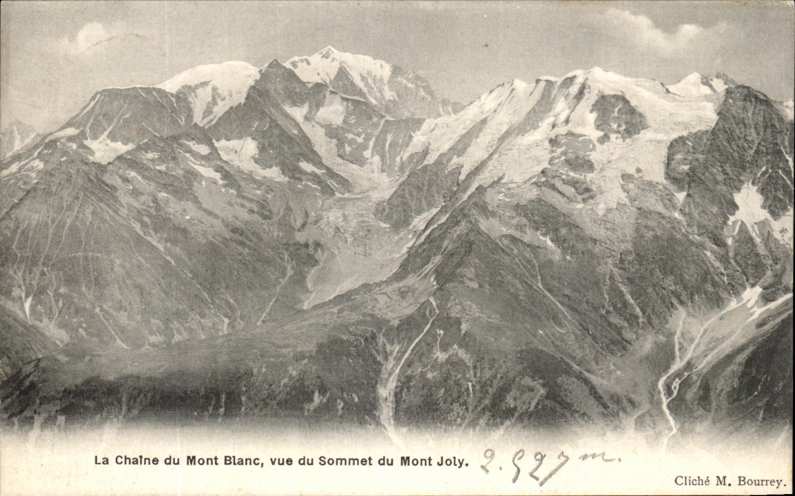 CPA Le Chateau du Mont Blanc Vue de Sommet du Mont Joly