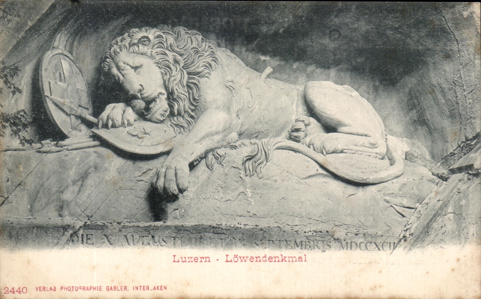 CPA Luzern Lowendenkmal Lion