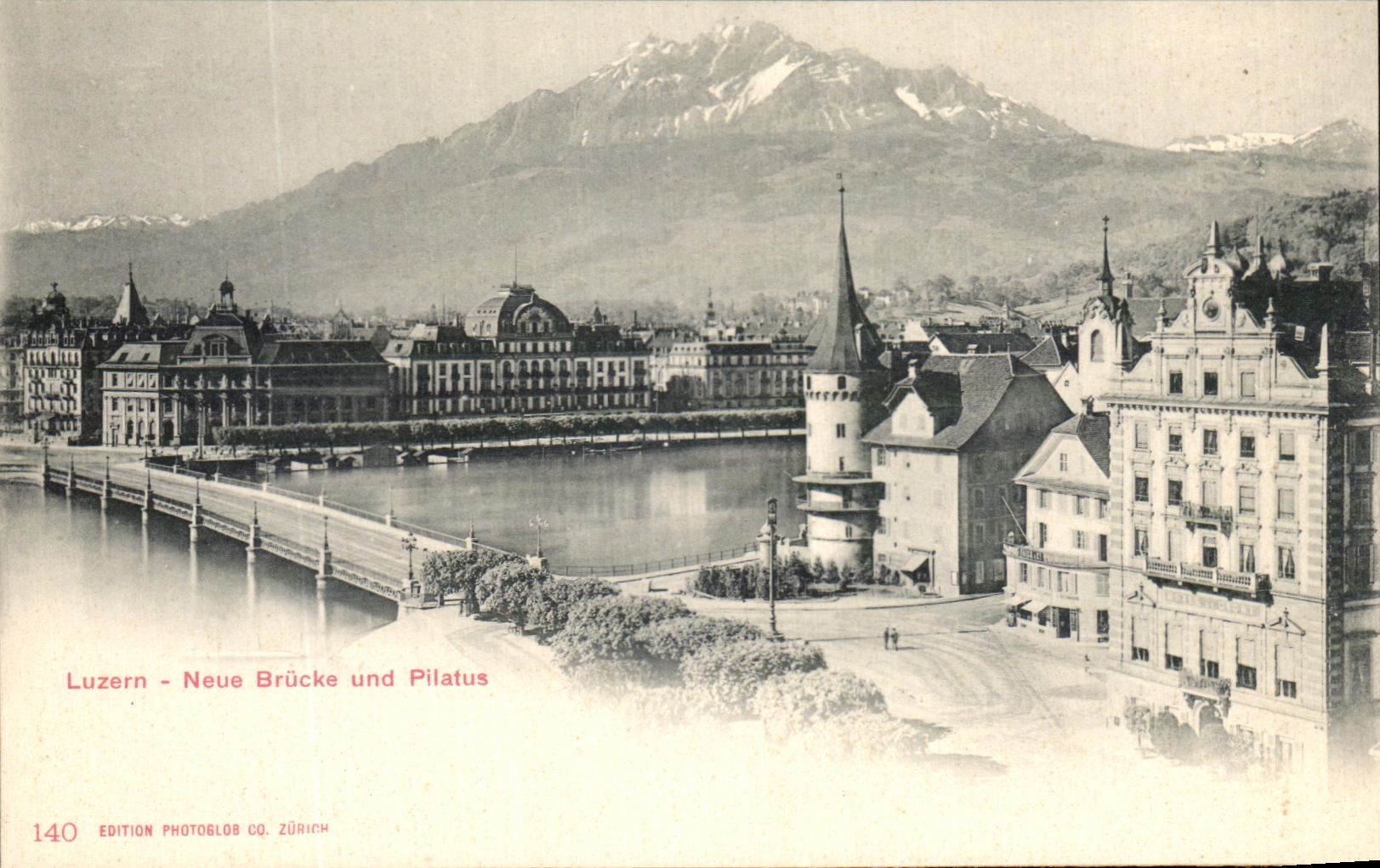 CPA Luzern Neue Brucke Und Pilatus