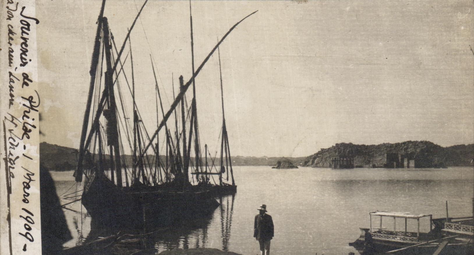 CARTE PHOTO Souvenir de Philae Egypte