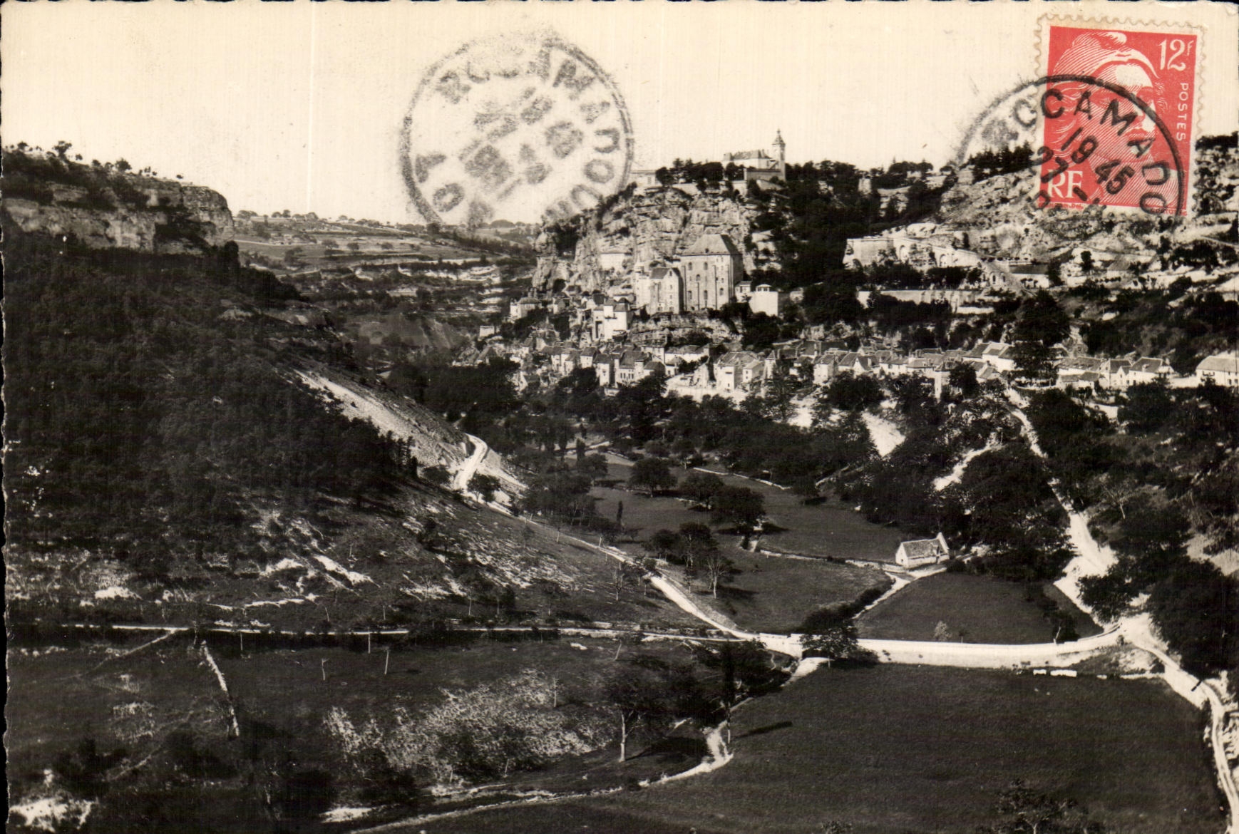 CPSM Rocamadour vu de la Vallee