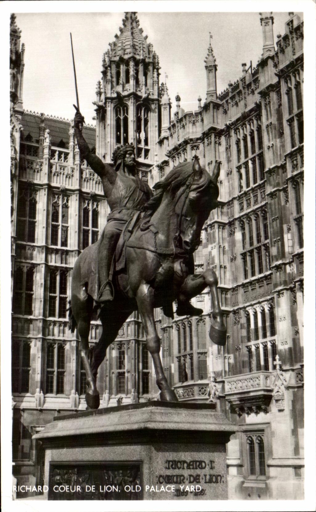 CPA Richard Coeur De Lion Old Palace Yard
