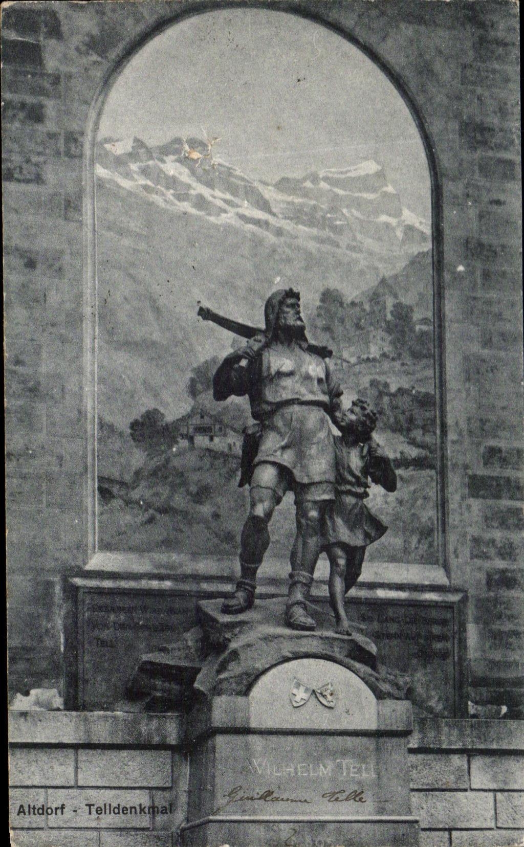 CPA Altdort Telldenkmal Guillaume Telle Suisse