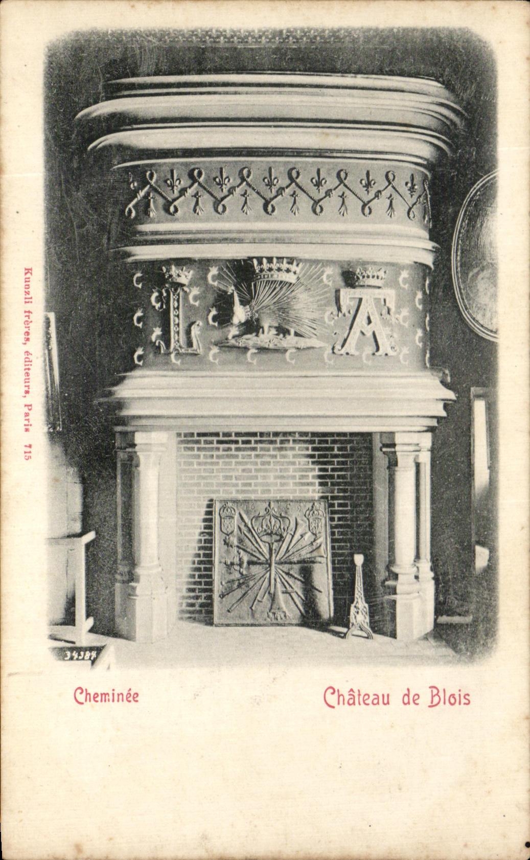 CPA Cheminee Chateau de Blois