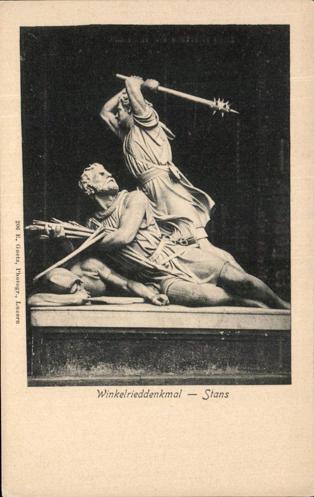 CPA Winkelerieddenkmal Stans Luzern