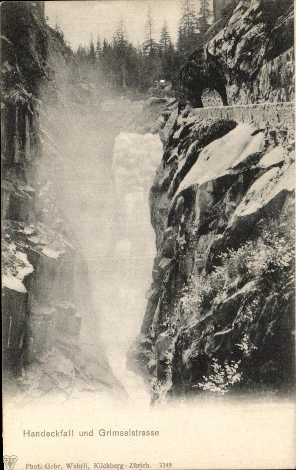 CPA Handeckfall Und Grimselstrasse