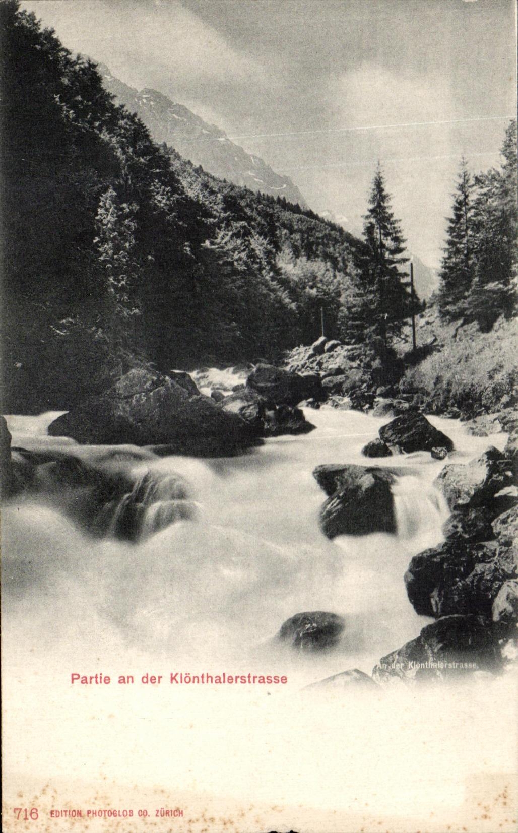 CPA Partie an Der Klonthalerstrasse