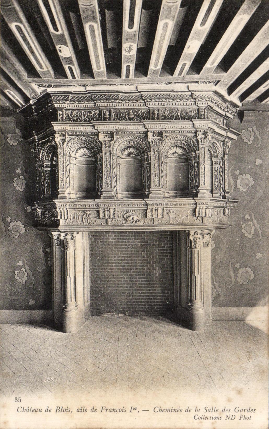 CPA Chateau De Blois Aile De Francois 1er Cheminee De La Salle Des Gardes