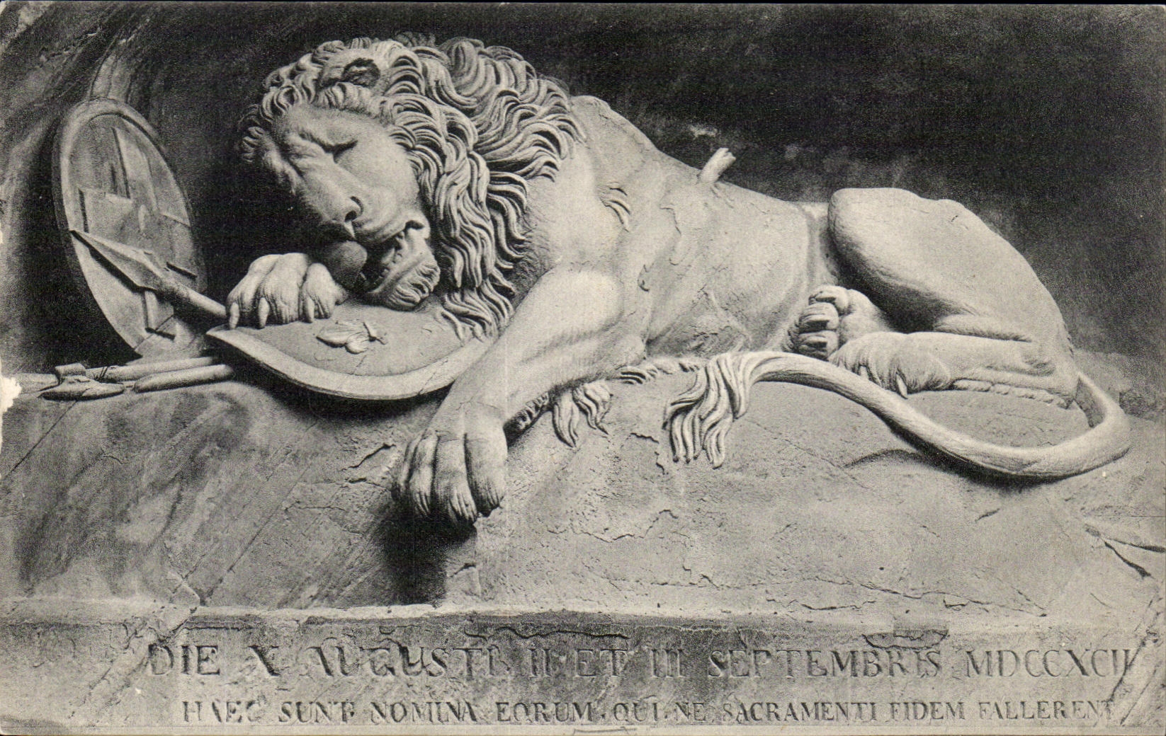 CPA Luzern Lowendenkmal Lion