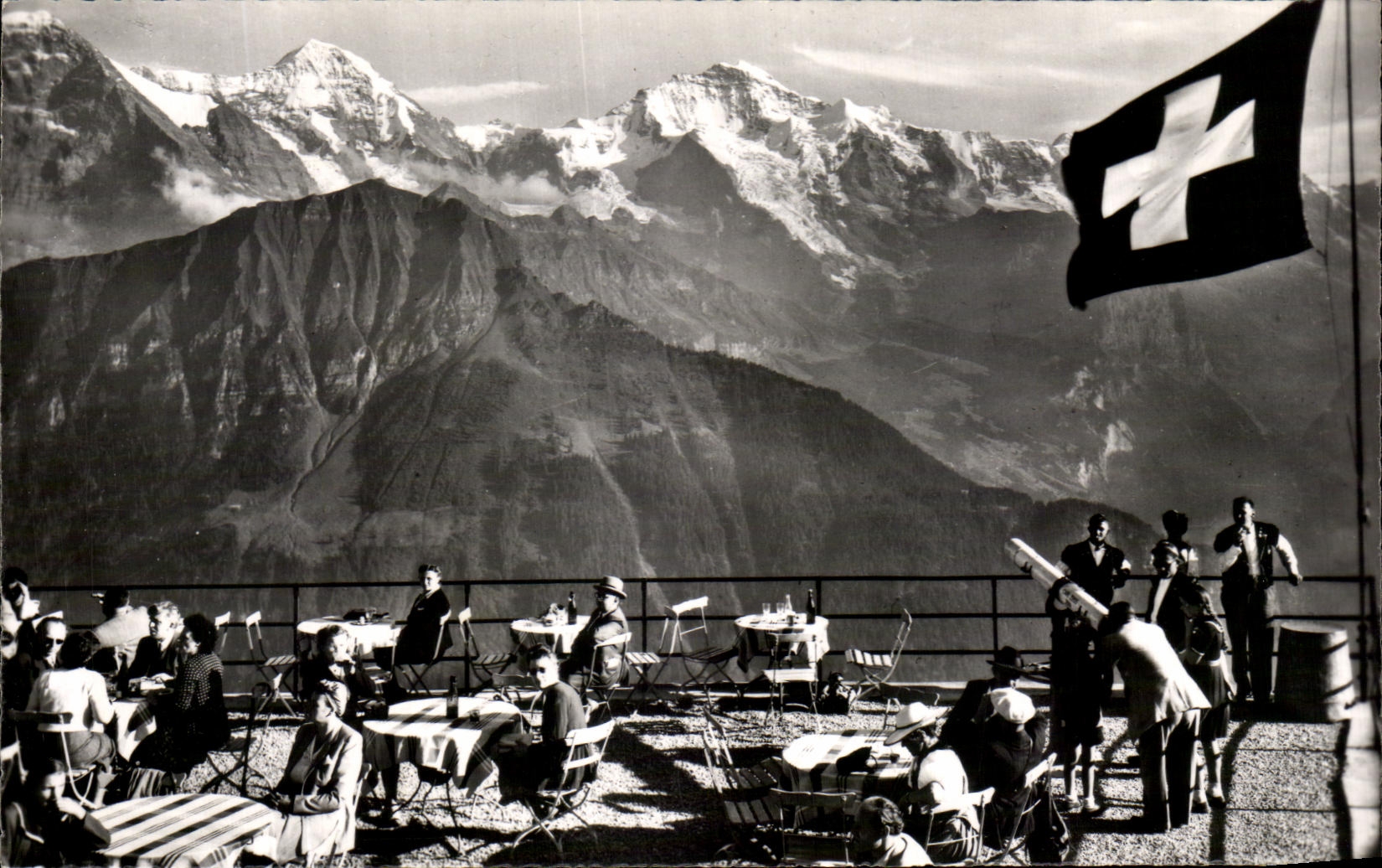 CPSM Terrasse Schynige Platte Monch Jungfrau