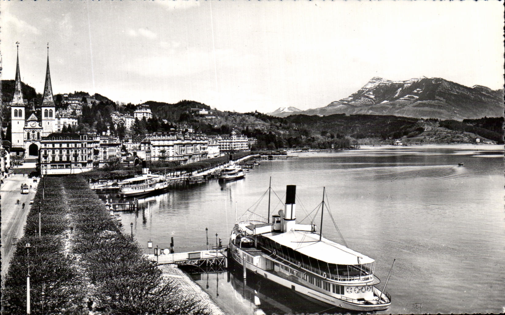 CPSM Luzern mit Rigi Bateau