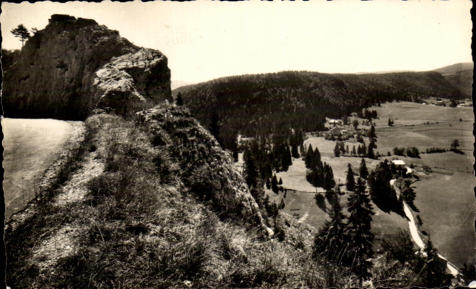 CPSM La Franche Comte Pittoresque Route De Morez Cux Rousses Le Turu Et La Vallee Des Rivieres
