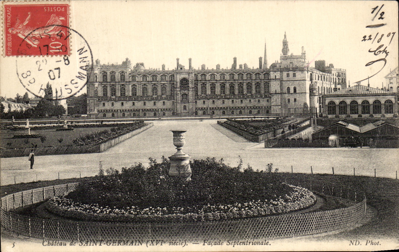 CPA Chateau De Saint Germain Facade Septentrionale