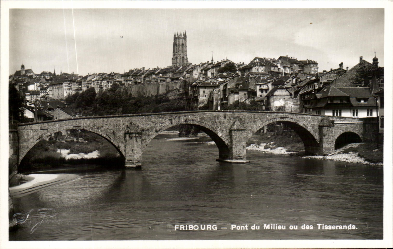 CPA Freiburg Bridge of the Medium Or Tisserands
